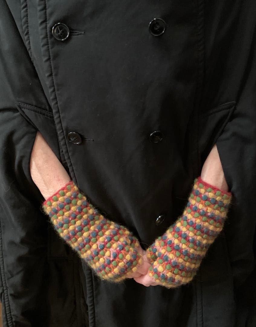 ZUCCA フード付きダブルブレスト　ポンチョコート