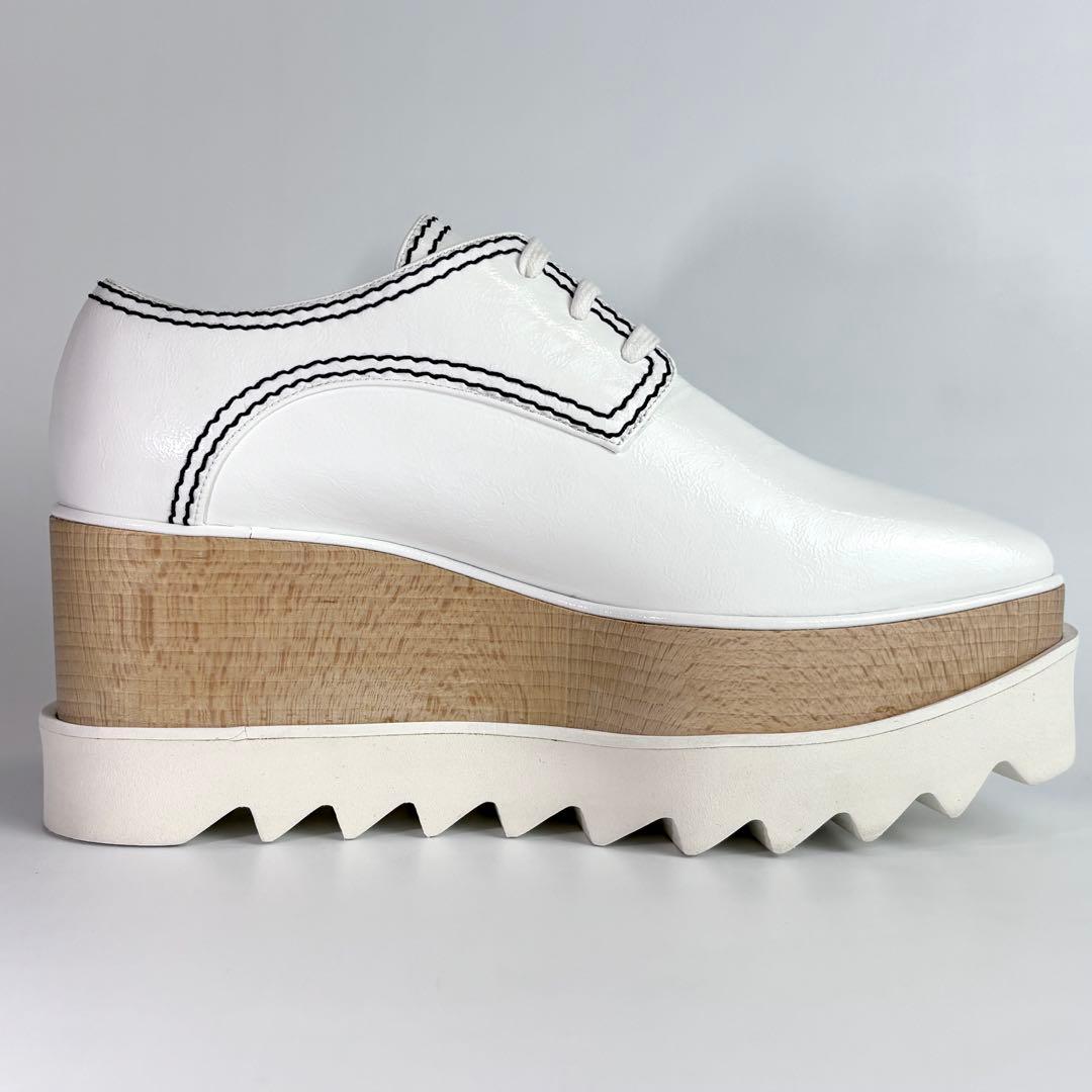 希少極美品✨ ステラマッカートニー 厚底 エリス シューズ ホワイト 23cm