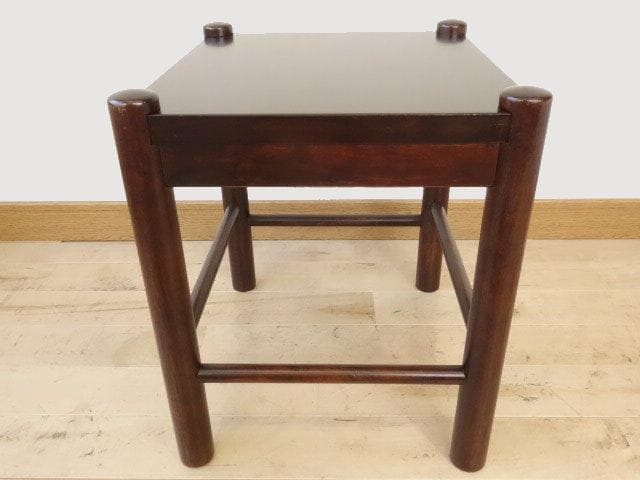 北海道民芸家具　ミニテーブル　花台　再塗装済　USED