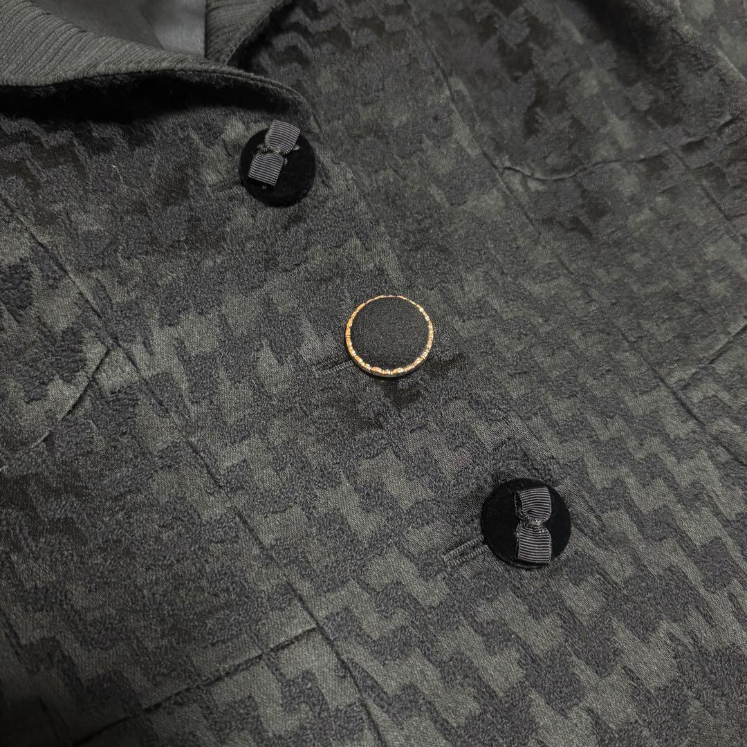 美品 ジョルジオアルマーニ テーラードジャケット ベロア シングル 黒