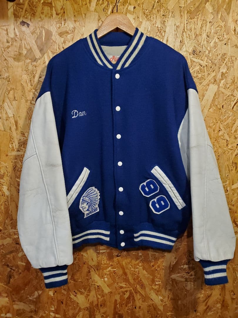 Ripon リポン ヴィンテージ スタジャン 80年代 インディアン XL 袖革