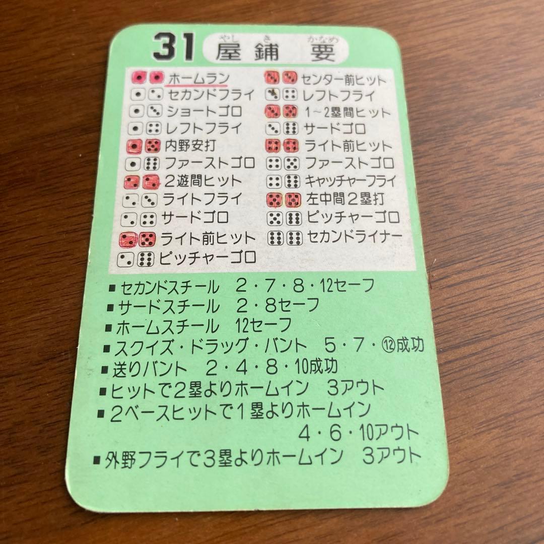 タカラ　昭和57年度　横浜大洋ホエールズ　プロ野球カードゲーム