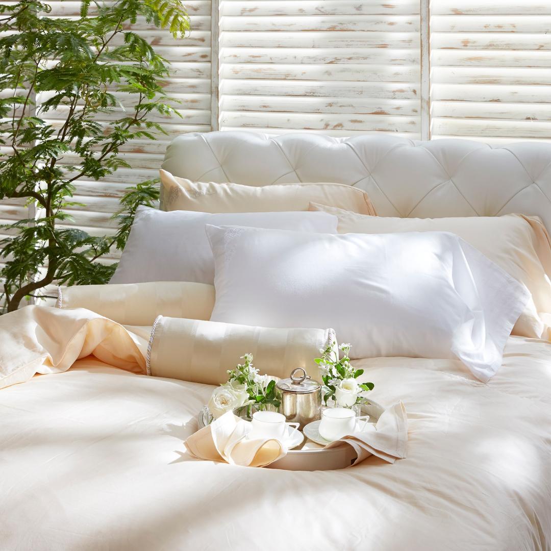 大塚家具 掛布団カバー Jローザ ホワイト S [シングル] インド超長綿