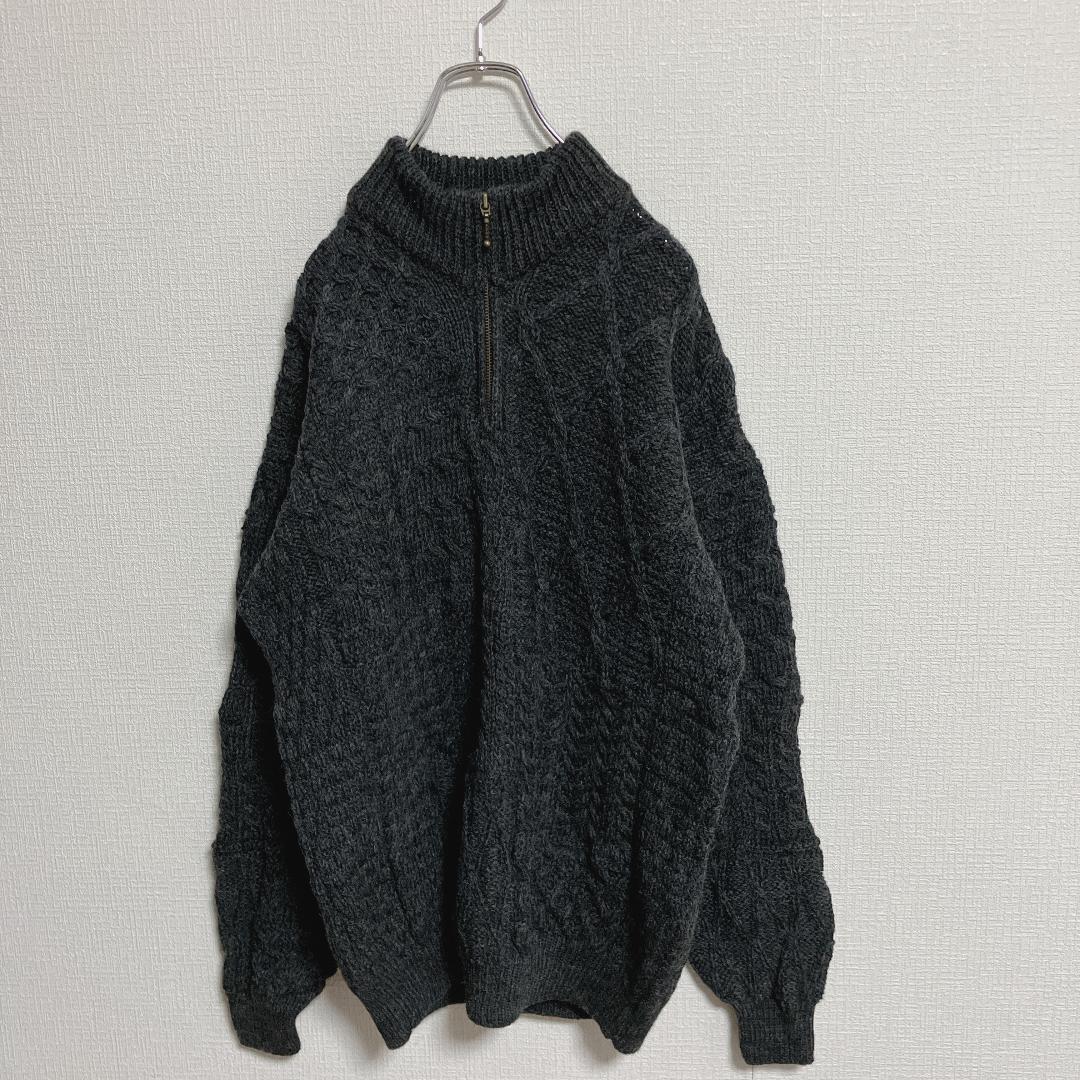 新品CARRAIG DONNフィッシャーマンズセーター未使用キャレイグドングレー