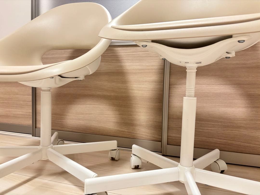 IKEA 2脚 LOBERGET ローベルゲット 回転チェア 旧型