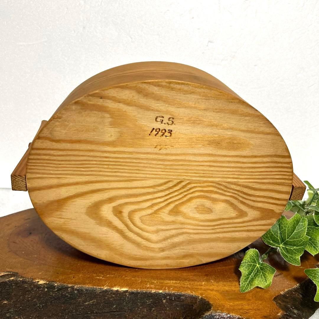 ヴィンテージ　スウェーデンsvepaskスヴェープアスク曲げ木箱　北欧雑貨