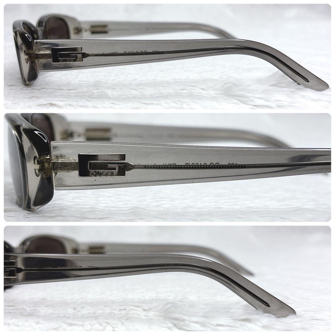 GUCCI グッチ クリアグレー vintage サングラス　ケース付　Y2K