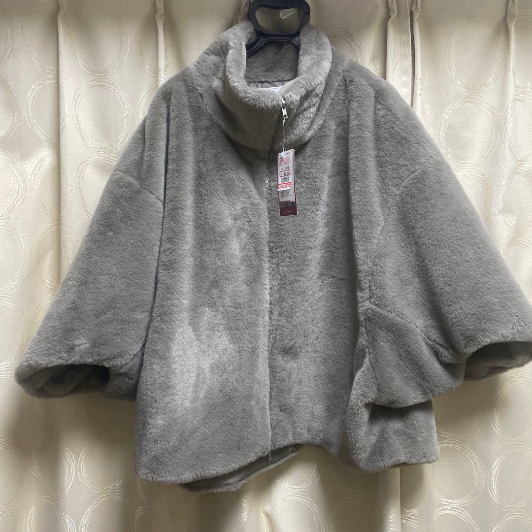 しまむら HIDEKA フェイクファーダブルZIPブルゾン　Mサイズ