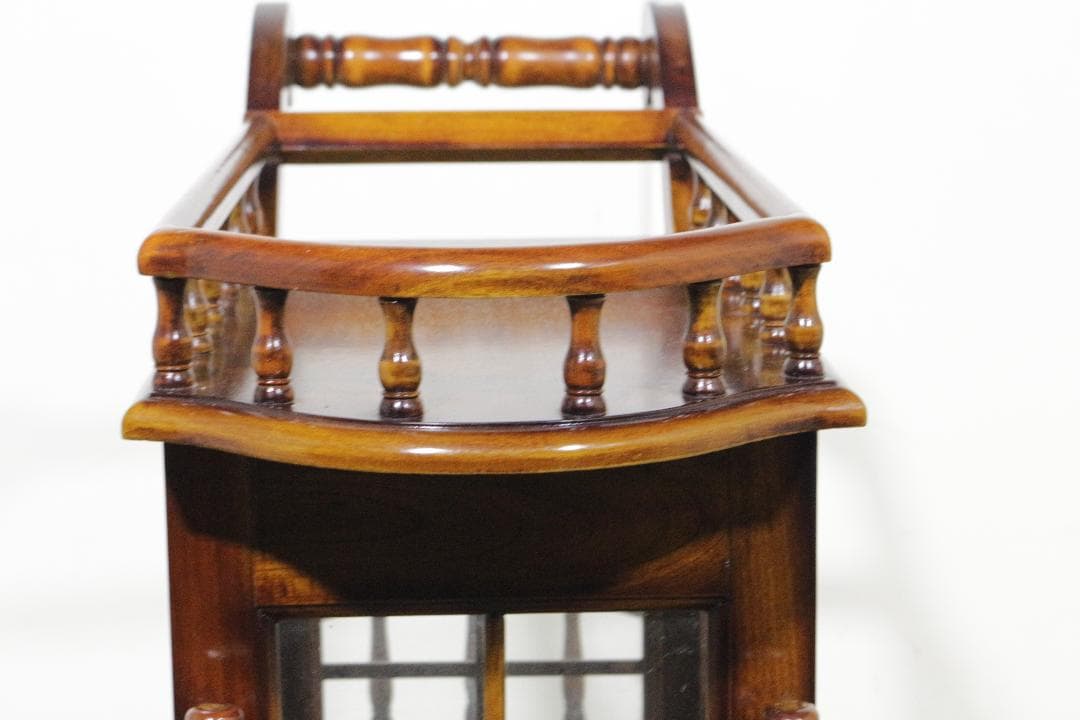 マホガニー家具★シンデレラワゴン★キッチンワゴン★良品★