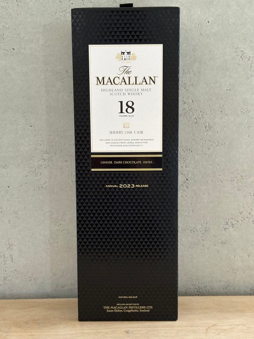 マッカラン 18年 シェリーオークカスクウイスキー 2023年リリース　希少年