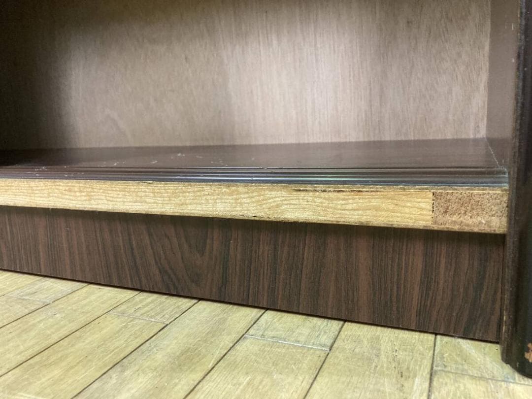 3面ガラス 昭和レトロ おしゃれ 飾り棚 コレクションボックス ショーケース