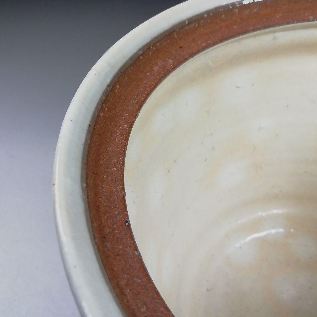 Ｔ９９５　水指　『粉引　水指』『塗替蓋付』『宇田佐平 造』　共箱　茶道具