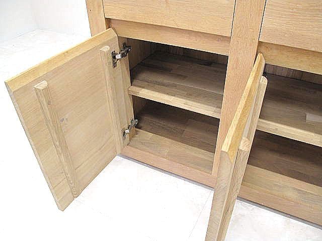 展示品　西海岸スタイル チーク無垢材サイドボード　リビングボード　キッチンボード