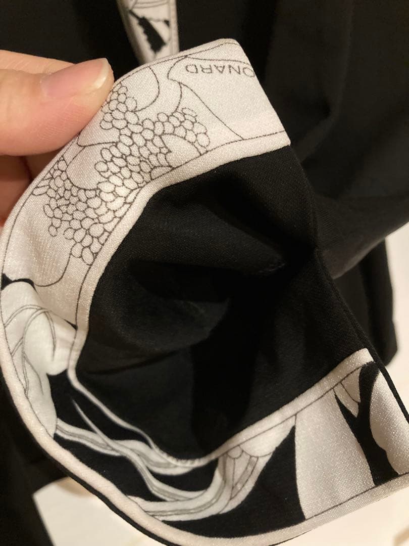 【10日まで値下げ】LEONARD✨カンカン黒ジャケット大きめLLサイズ✨美品