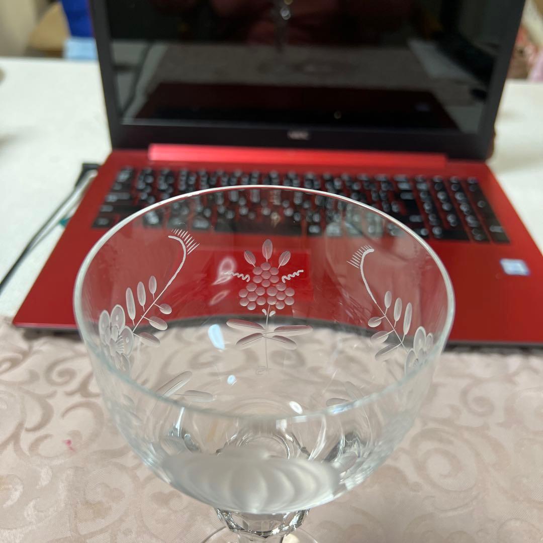 マイセンクリスタルグラス　ブルーオニオン