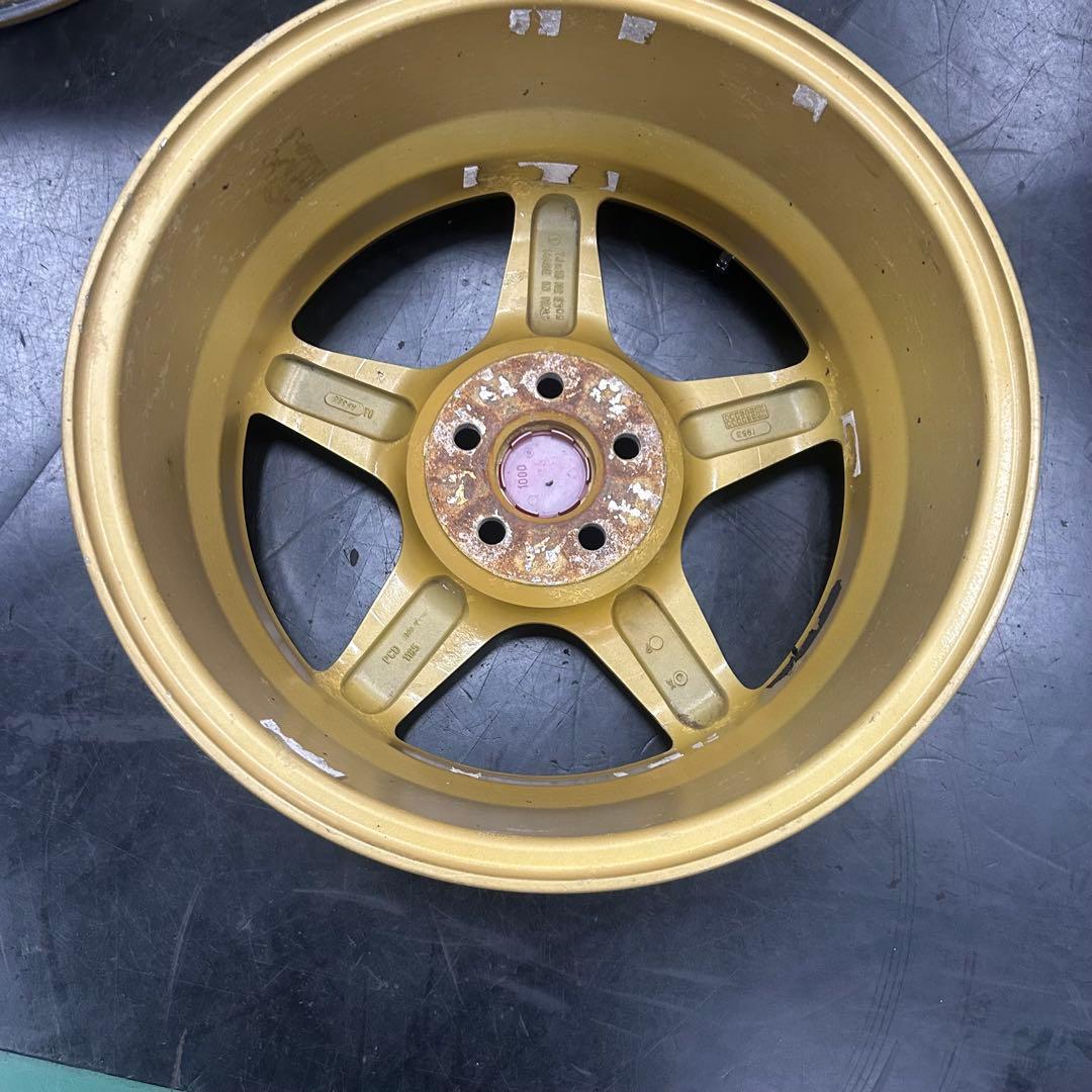 中古アルミ16X7.0スピードライン　ゴールド　インプレッサ、レガシー等