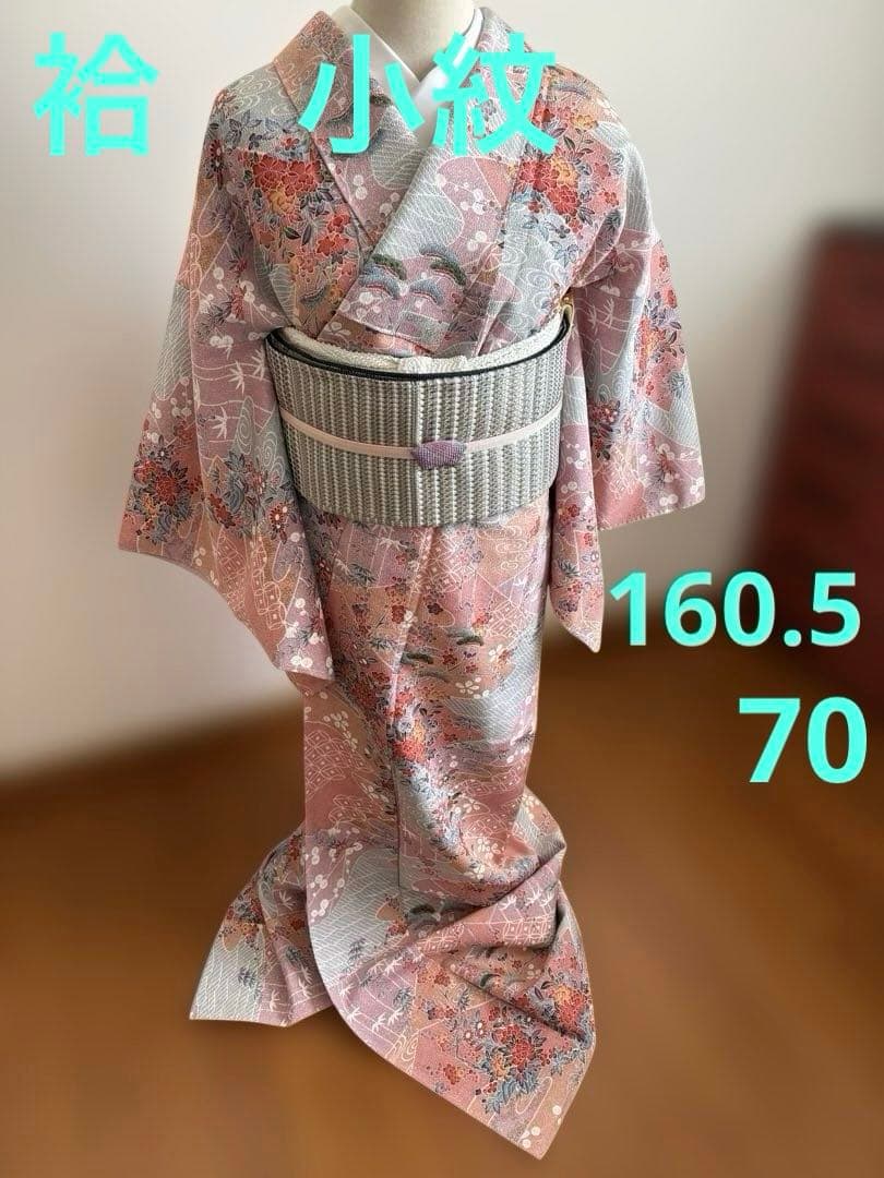 ❤️お姫様正絹小紋　鬼シボ縮緬　新品保管品　新品畳紙付き　着物のみ