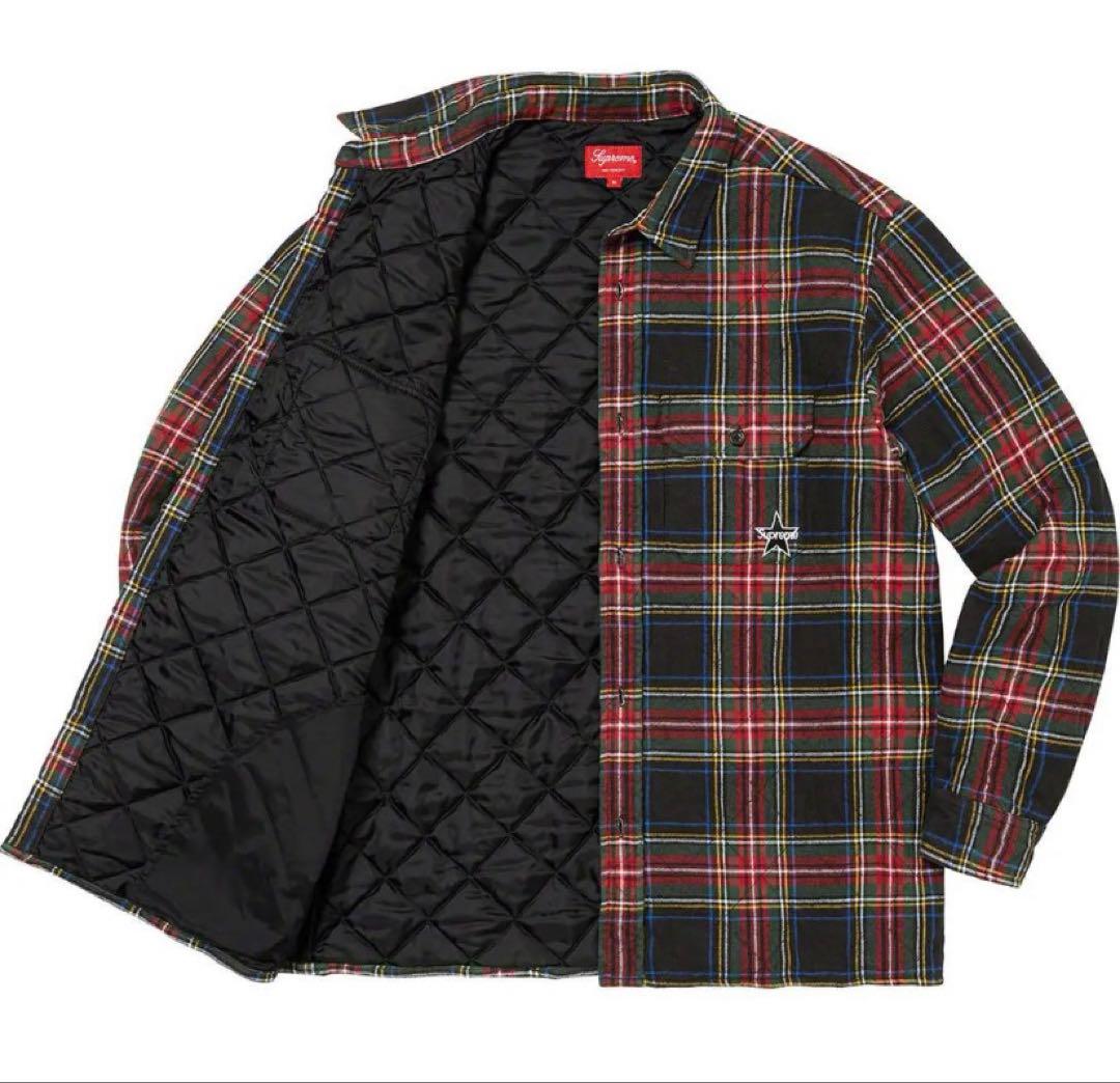 シュプリーム キルティング フランネル シャツ