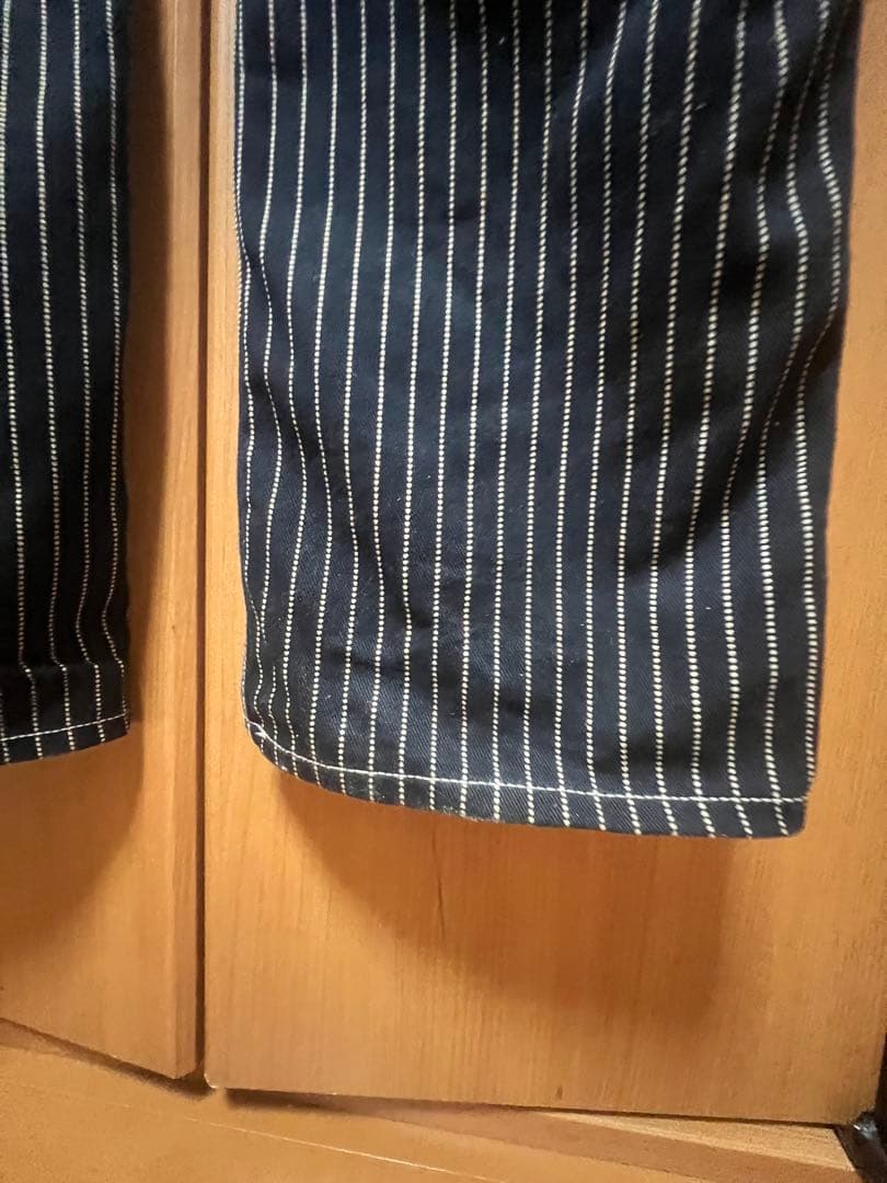 VANSON ウォバッシュストライプオーバーオール Mサイズ