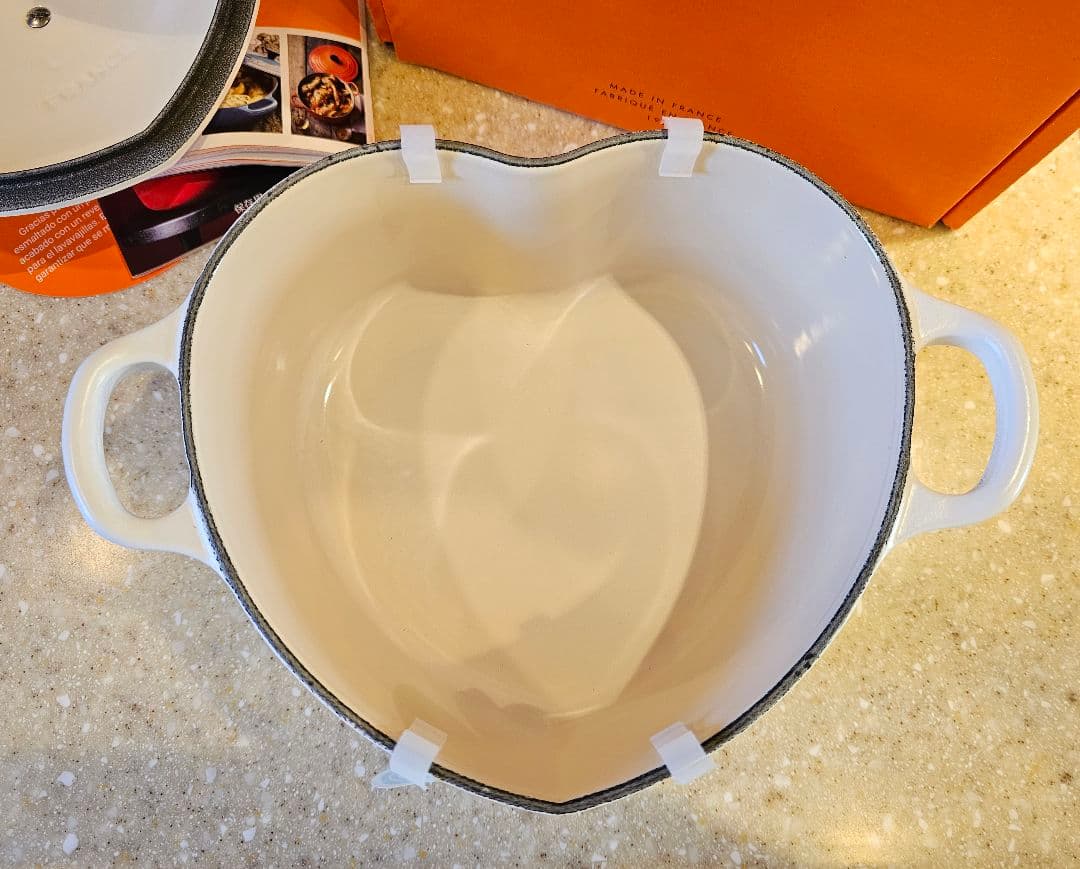 新品 ハートココット 鍋 20cm ル・クルーゼ コットンホワイト