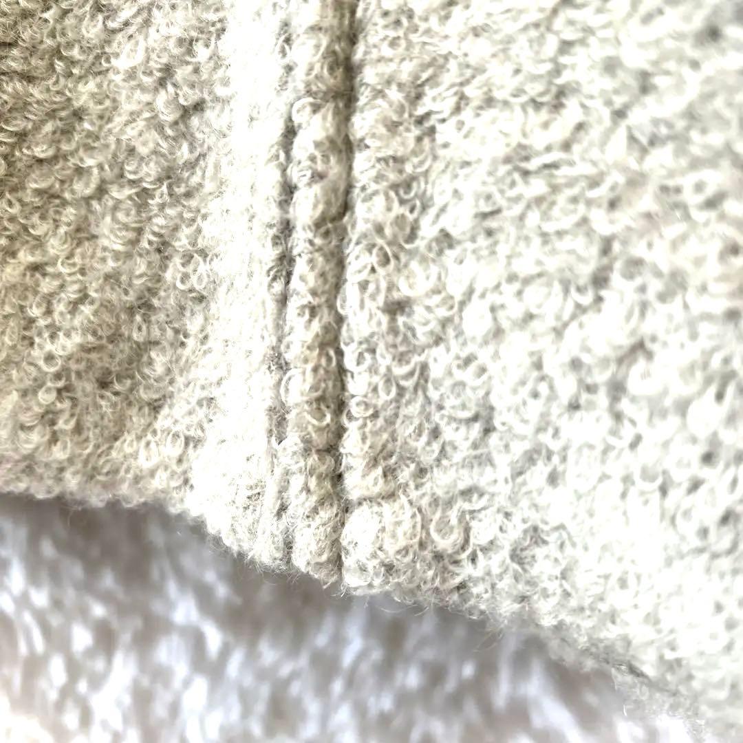 【美品】グレースコンチネンタル ホックスファ フード付きポンチョ グレーベージュ