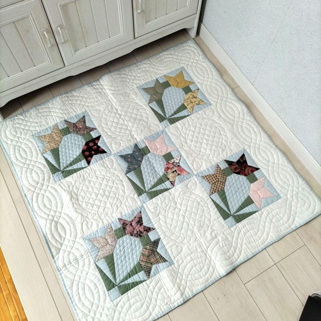 パッチワークタペストリー★ ハンドメイド★キルティング★ベビーキルト★キルト