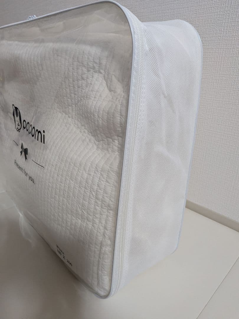 popomi プレイマット専用ふんわりイブルカバー 180×200cm ホワイト