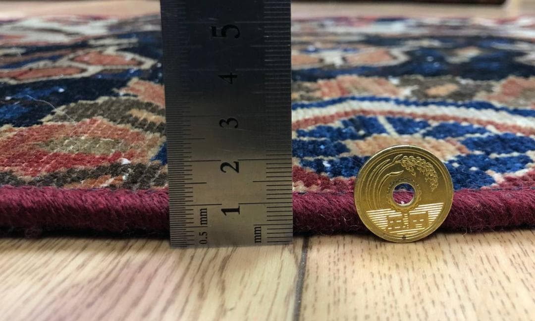 ペルシャ絨毯 ヴィンテージラグ 100×56cm 手織り オールドpersia