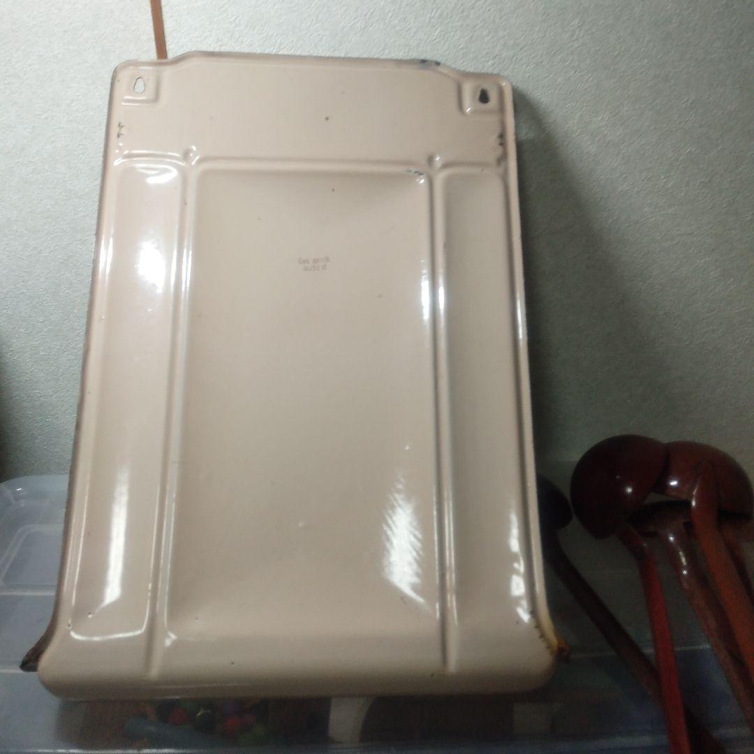 ドイツ雑貨　可愛い！！　ホーロー　レードル&レードルラック　ブラウンピンク