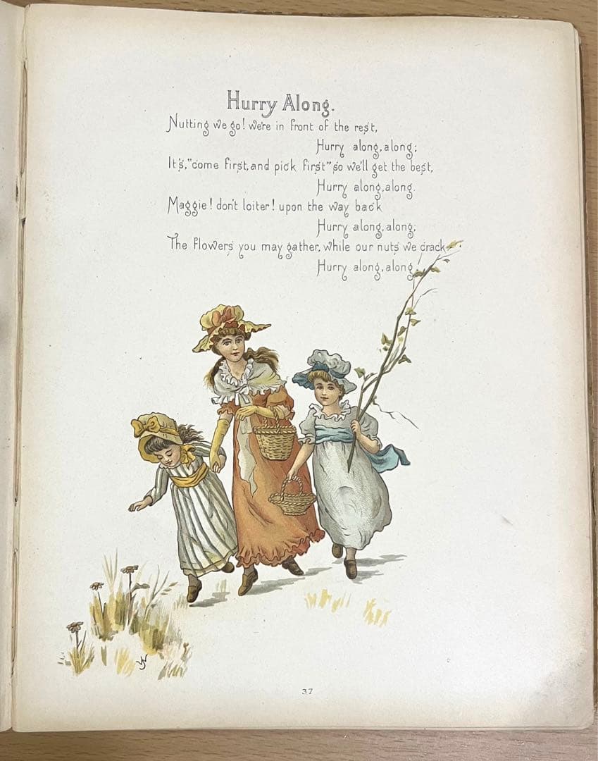 No.203 希少 古書 洋書 絵本 アンティーク ビクトリアン 童謡 児童書