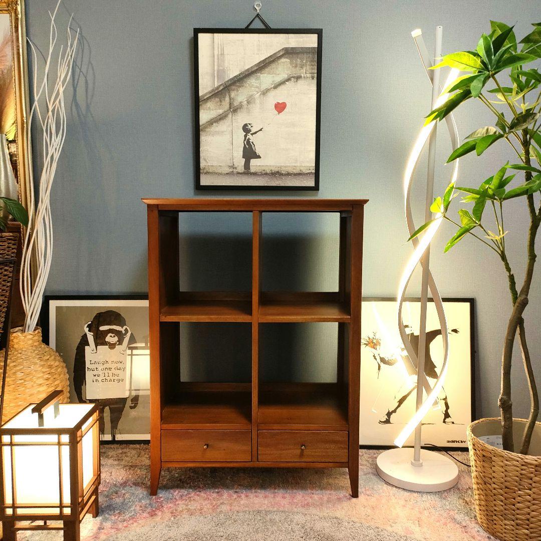 【ニグニグ】オープンラックチェスト 飾棚 北欧モダン