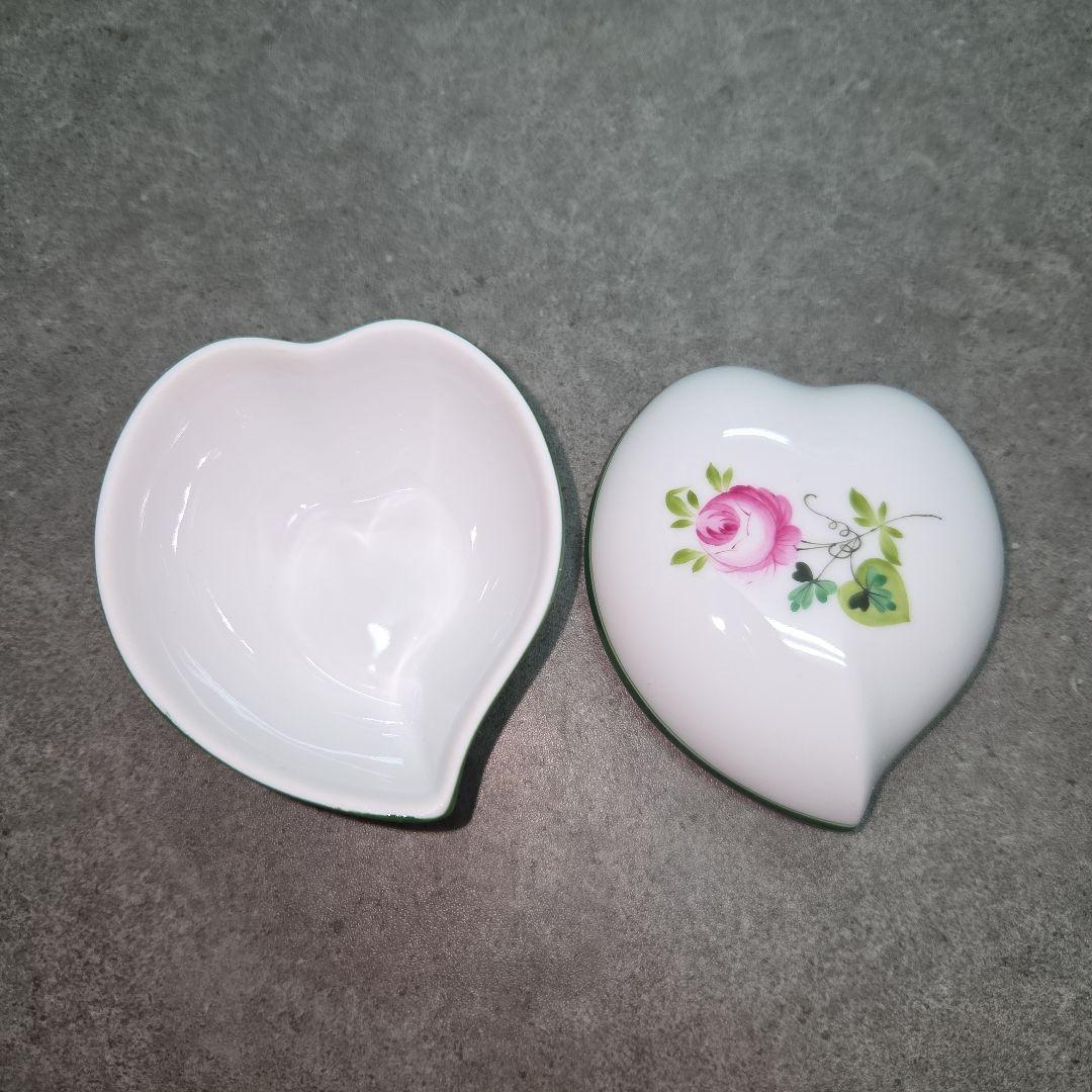 Herend ヘレンド ウィーンの薔薇 ハート ボンボニエール 小箱 VRH