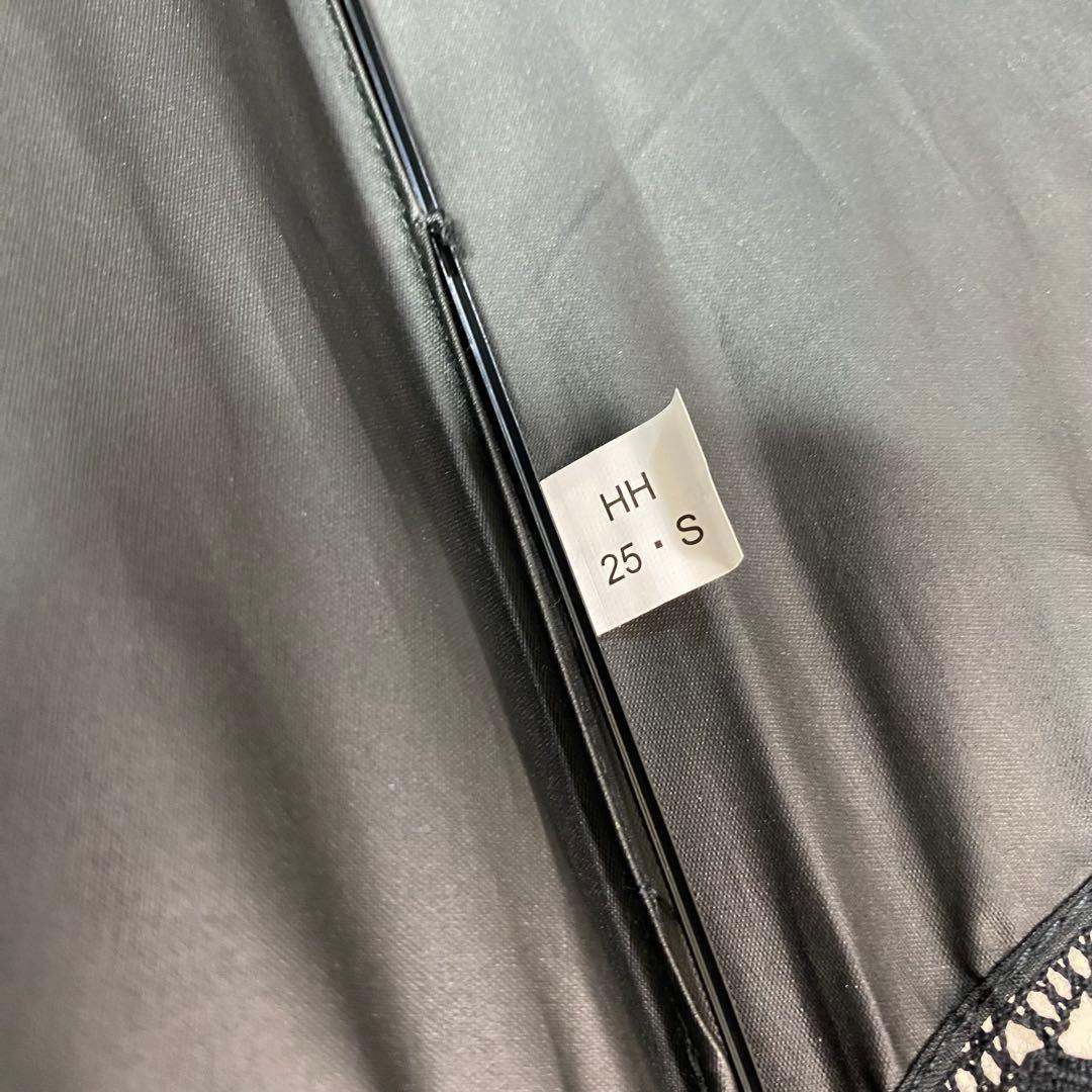 美品✨ポロラルフローレン　黒　折りたたみ傘　日傘　晴雨兼用　フリル　パラソル