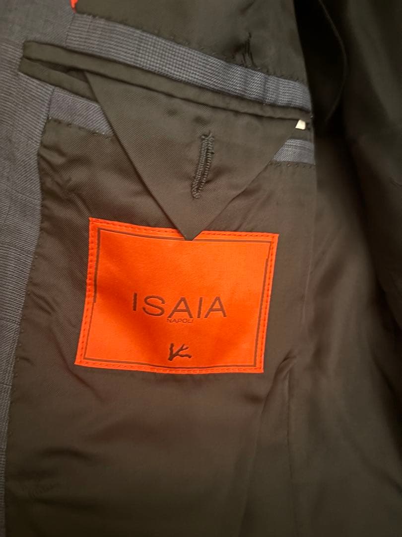 ISAIA ネイビー　スーツ　42