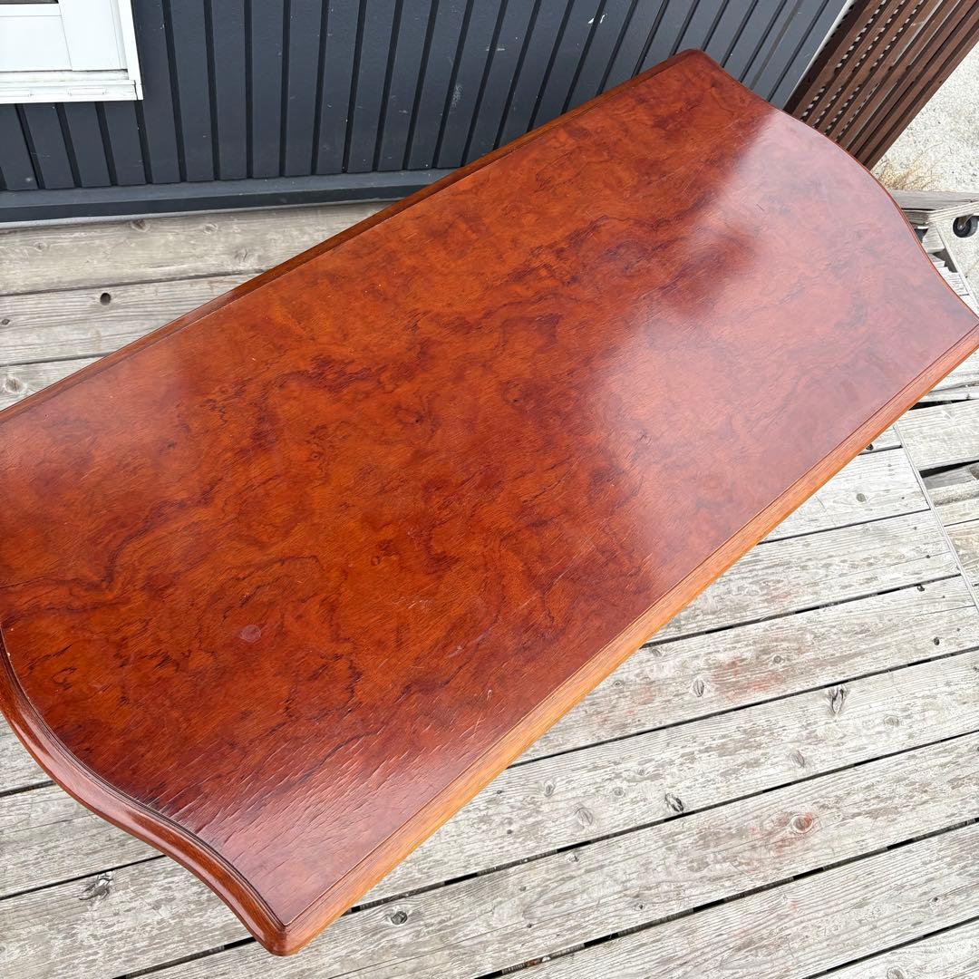 カリモク コロニアルシリーズ センターテーブル ローテーブル 棚付き 北欧レトロ