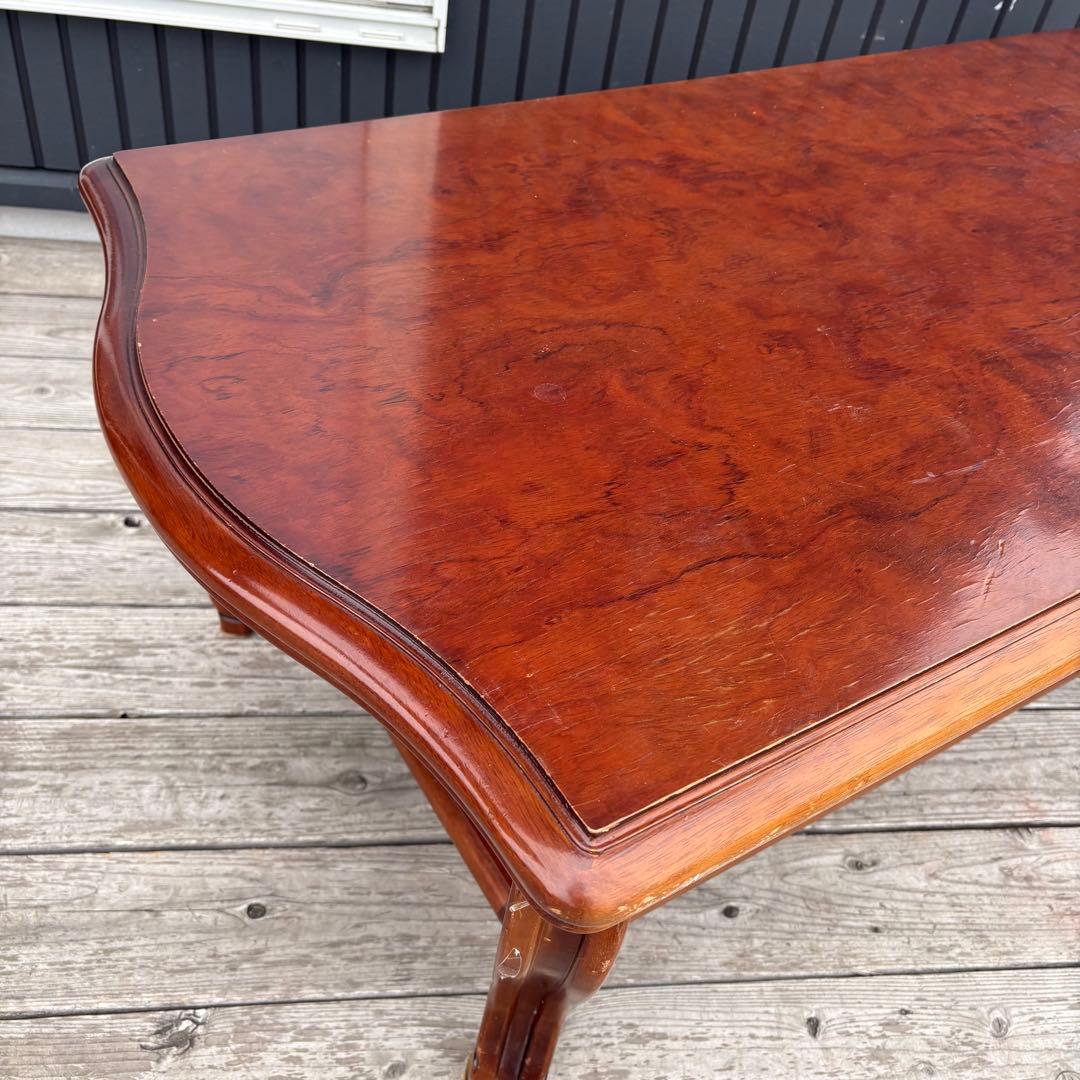 カリモク コロニアルシリーズ センターテーブル ローテーブル 棚付き 北欧レトロ