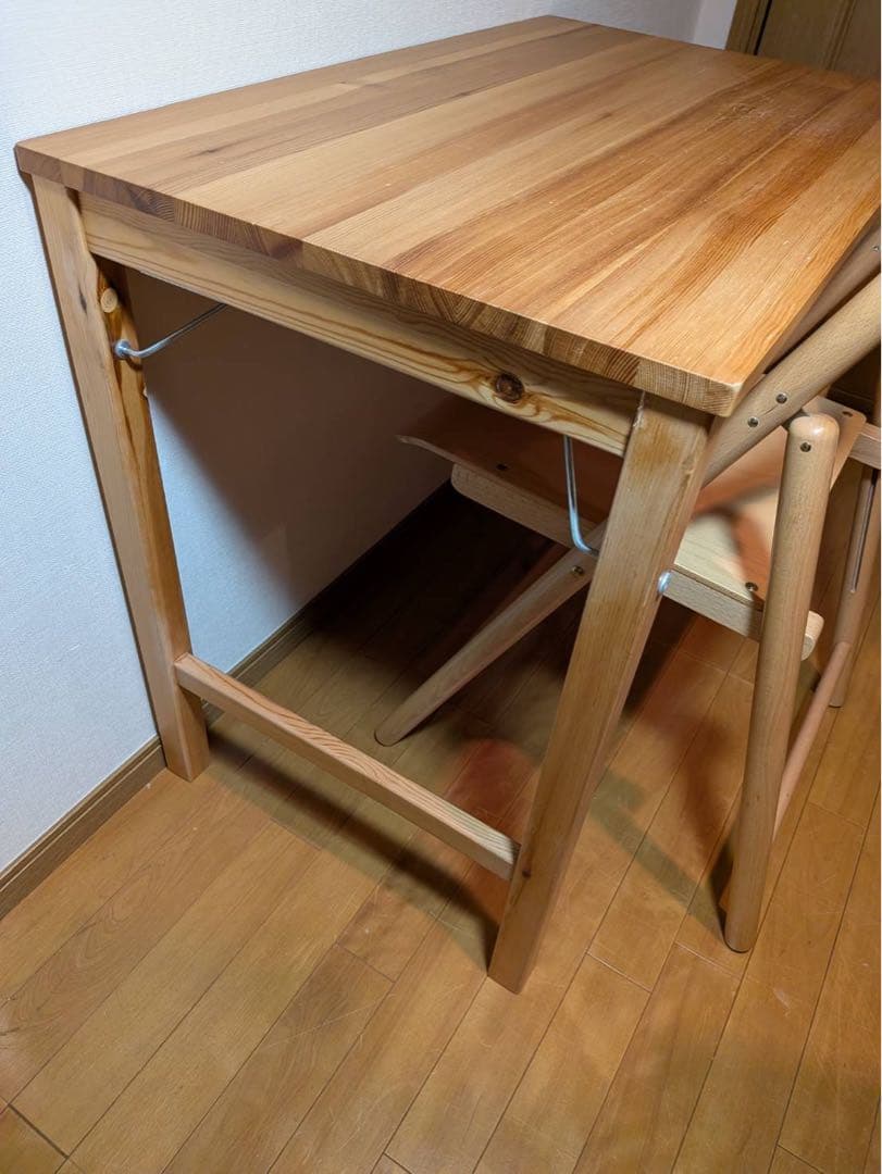 ■送料込■無印良品 折りたたみデスク イス 木製コンパクトテーブル チェア 椅子