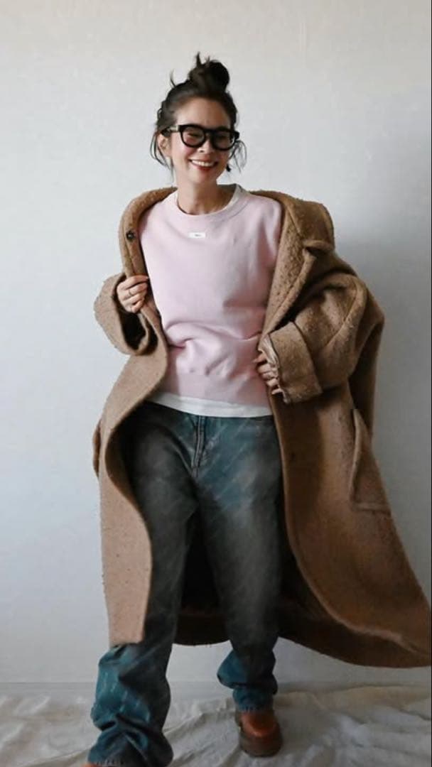 chiiiibag Logo Crewneck Sweat ピンク