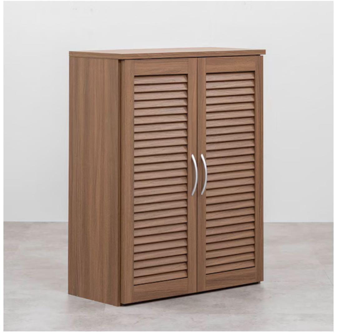 ニトリ シューズボックス 幅75cm 玄関収納 ブラウン シューズラック