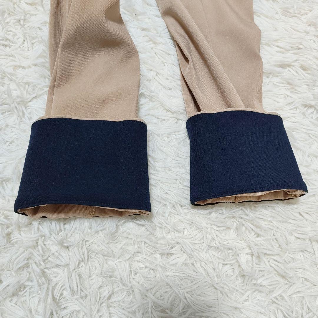 23SS JENNE 配色裏衿フレアコート L