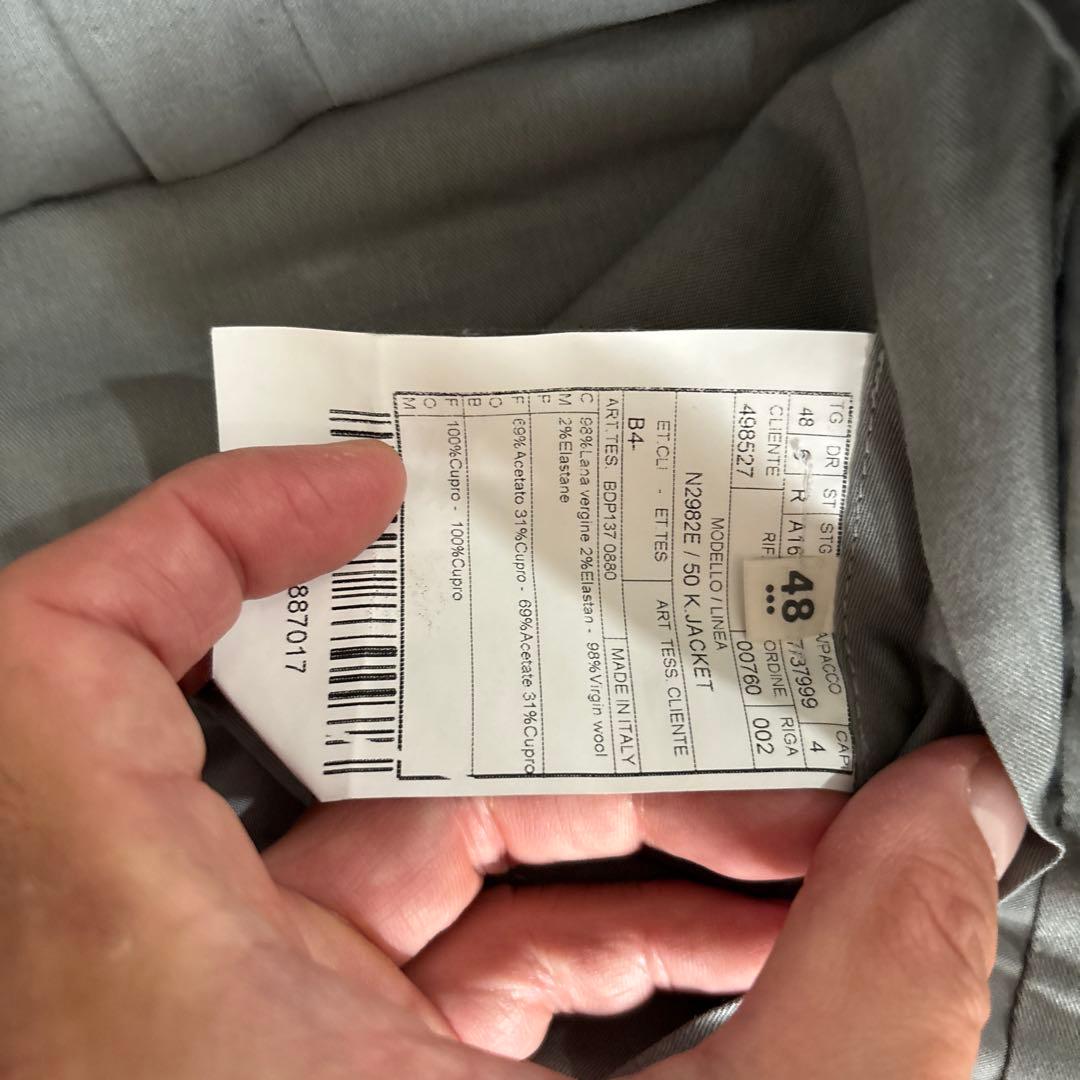 Boglioli ダークグレー シングル　スーツ　48