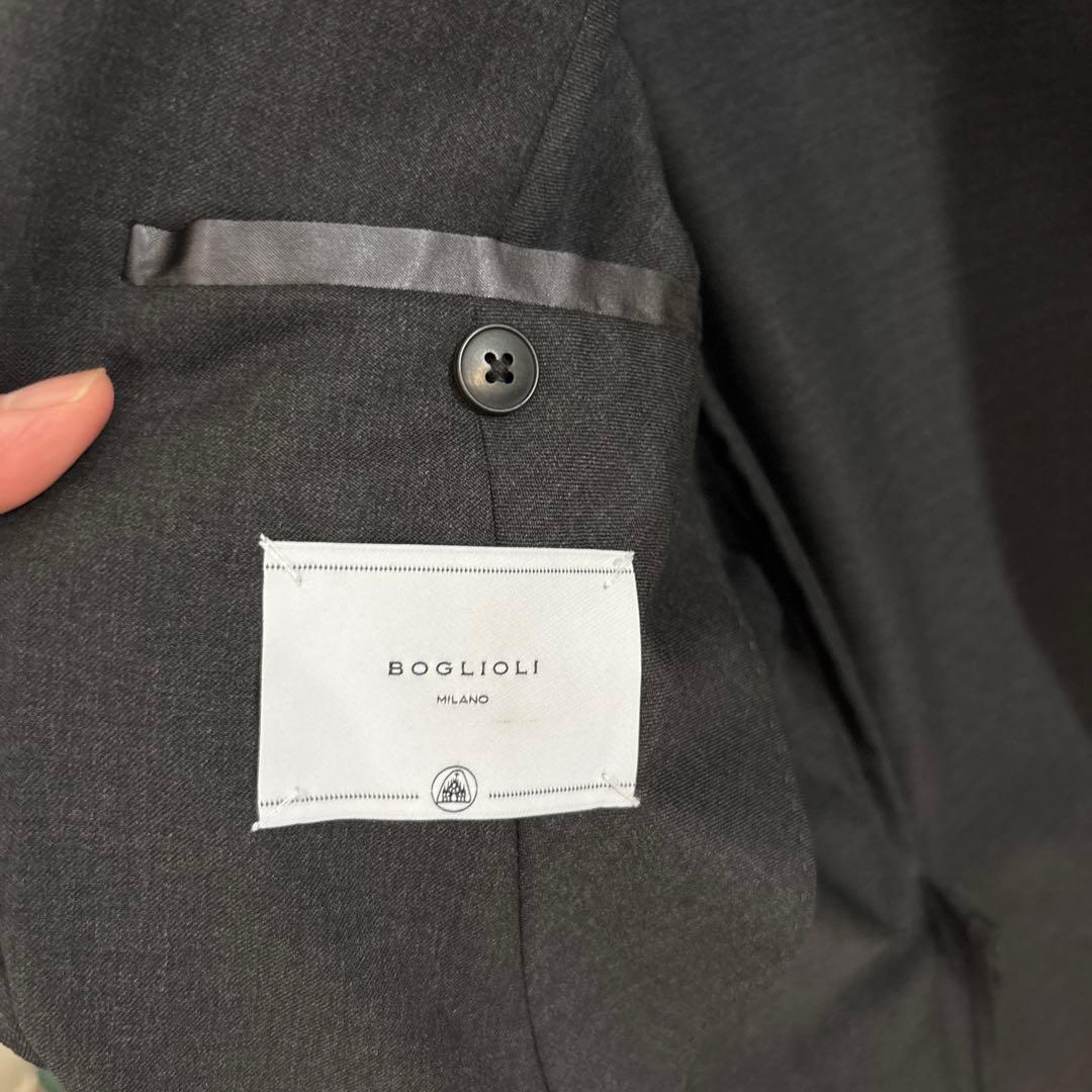 Boglioli ダークグレー シングル　スーツ　48