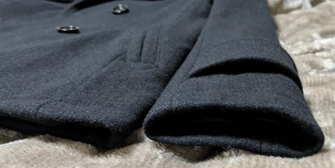 【価格変更済】BURBERRY BLACK LABEL ウールPコート Lサイズ