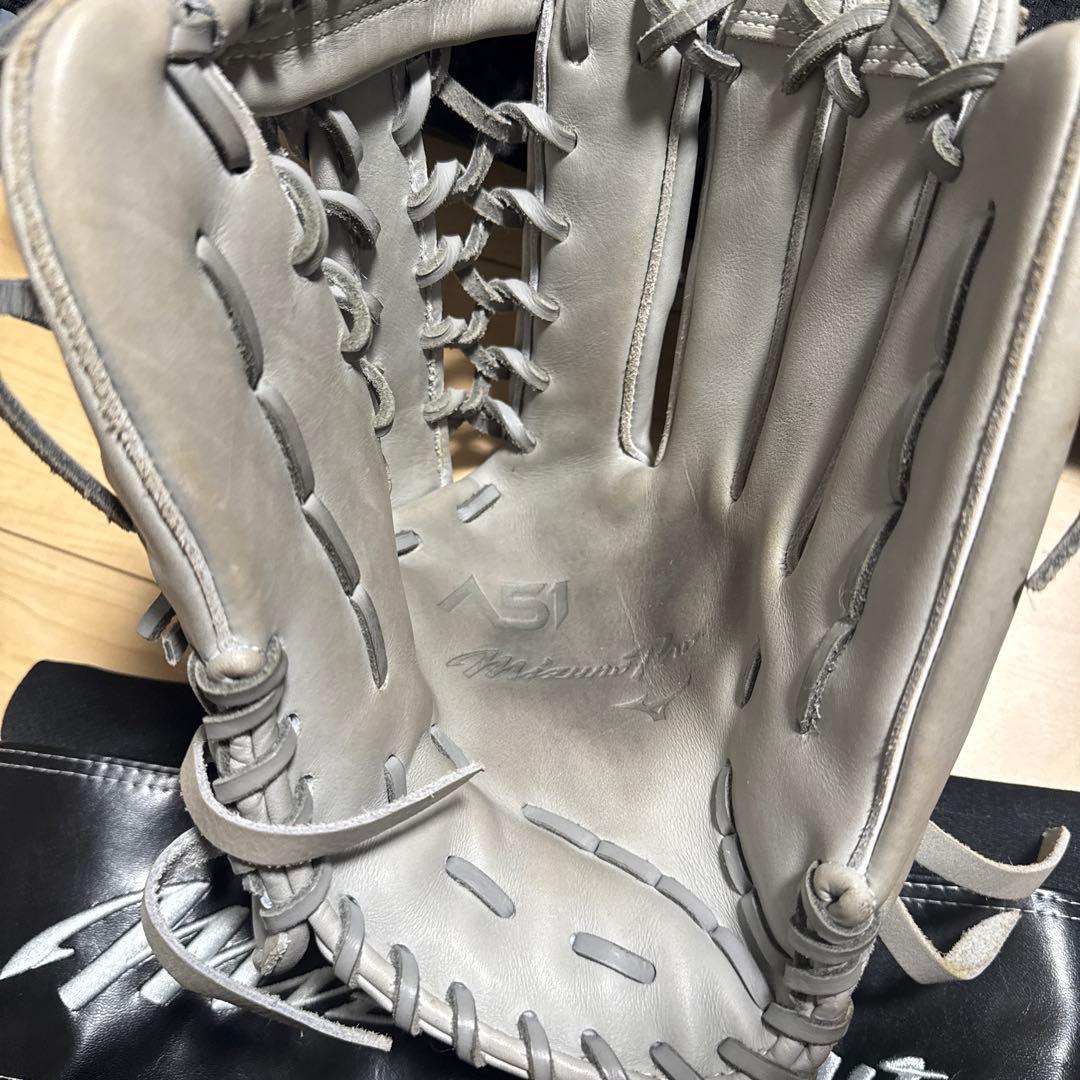 Mizuno Pro 軟式グローブ グレー 51
