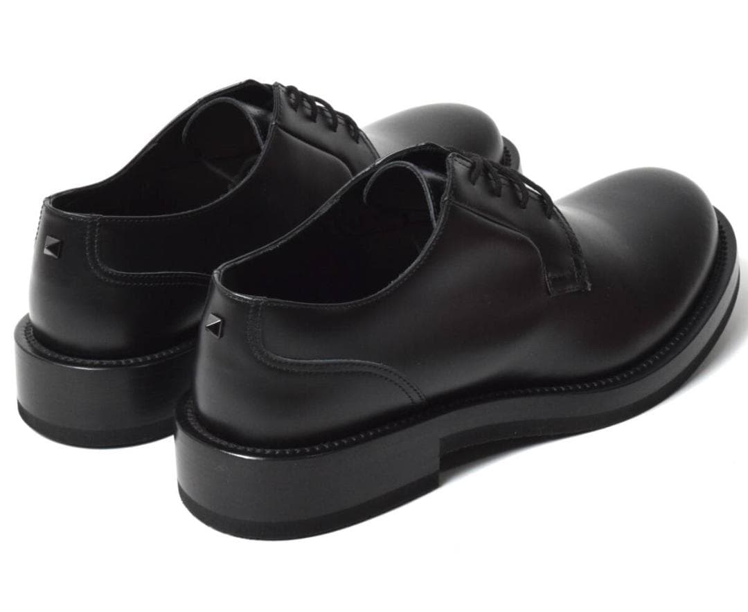 未使用15.6万 VALENTINO ヒールスタッズ ダービーシューズ 42