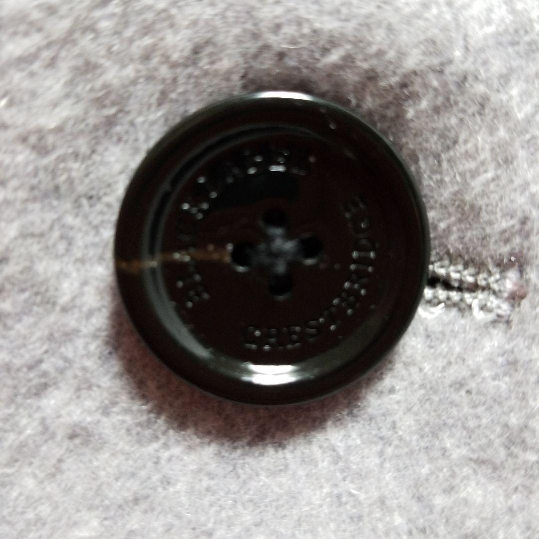 ブラックレーベル　カシミア混　ウールコート　レイズドネック　ブルーグレー　M