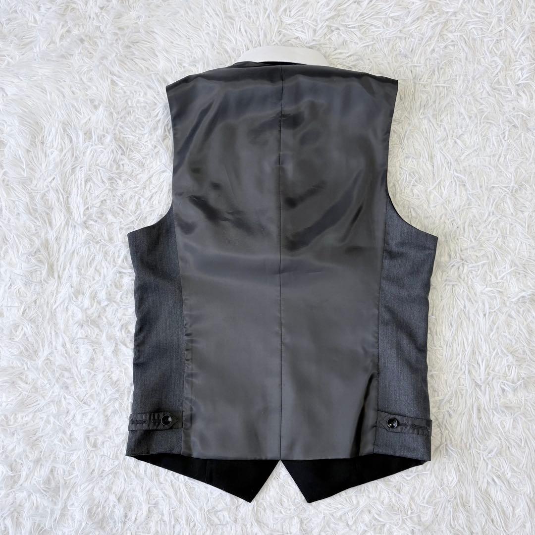 3ピース✨シルク混✨SUIT SELECT セットアップスーツ グレー Y5