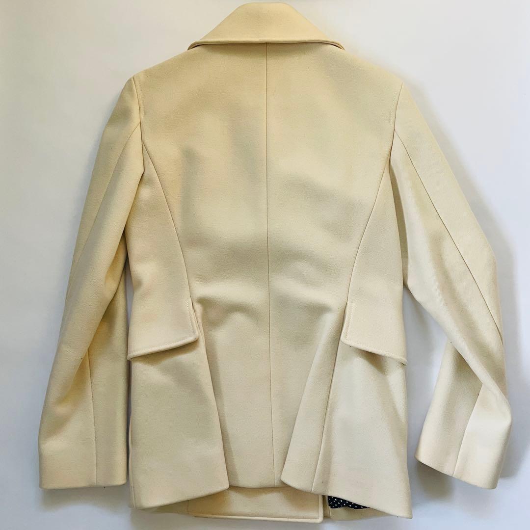 CELINE アイボリー ダブルブレストコート 38