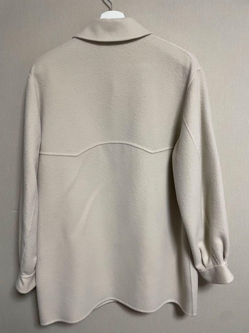 ★AURALEE ウールメルトンブルゾン オフホワイト　　size 0