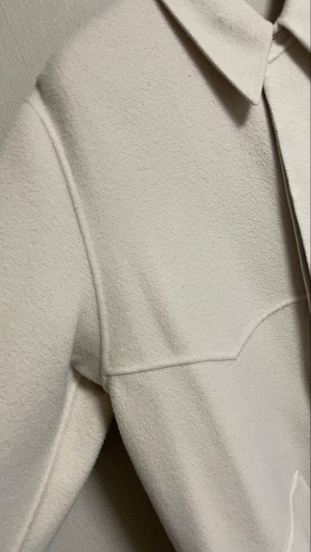 ★AURALEE ウールメルトンブルゾン オフホワイト　　size 0